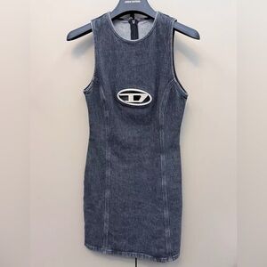 🚩steal authentic Diesel Dark Blue Denim Mini Dress